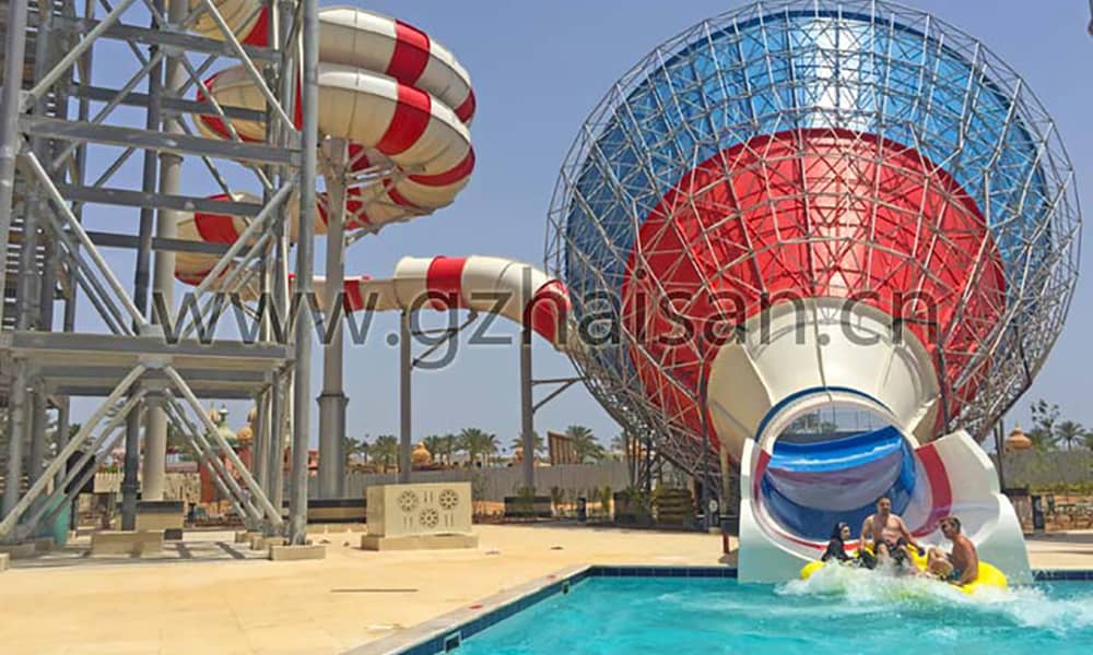 埃及AquaBlue水上乐园大喇叭滑道 埃及AquaBlue水上乐园大喇叭滑道